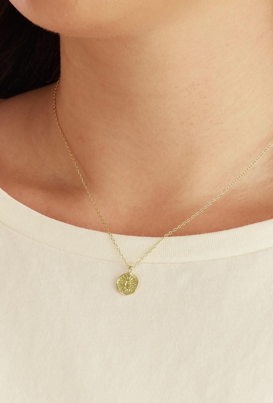 Women Girl and the Sun Other Accessories | Cecilia Sun Necklace-Gold