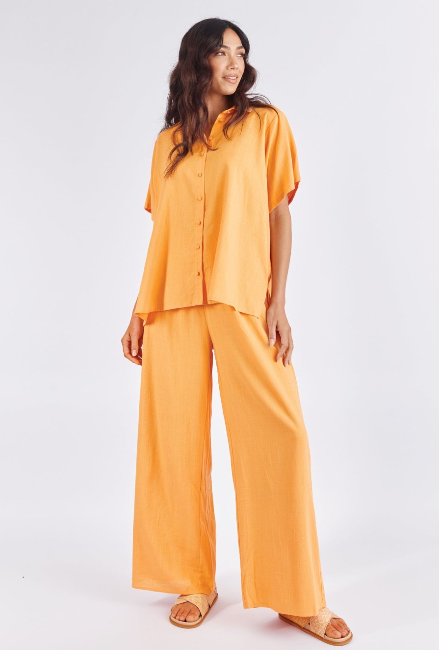 Women Girl and the Sun Tops | Pablo Top-Sunset Orange