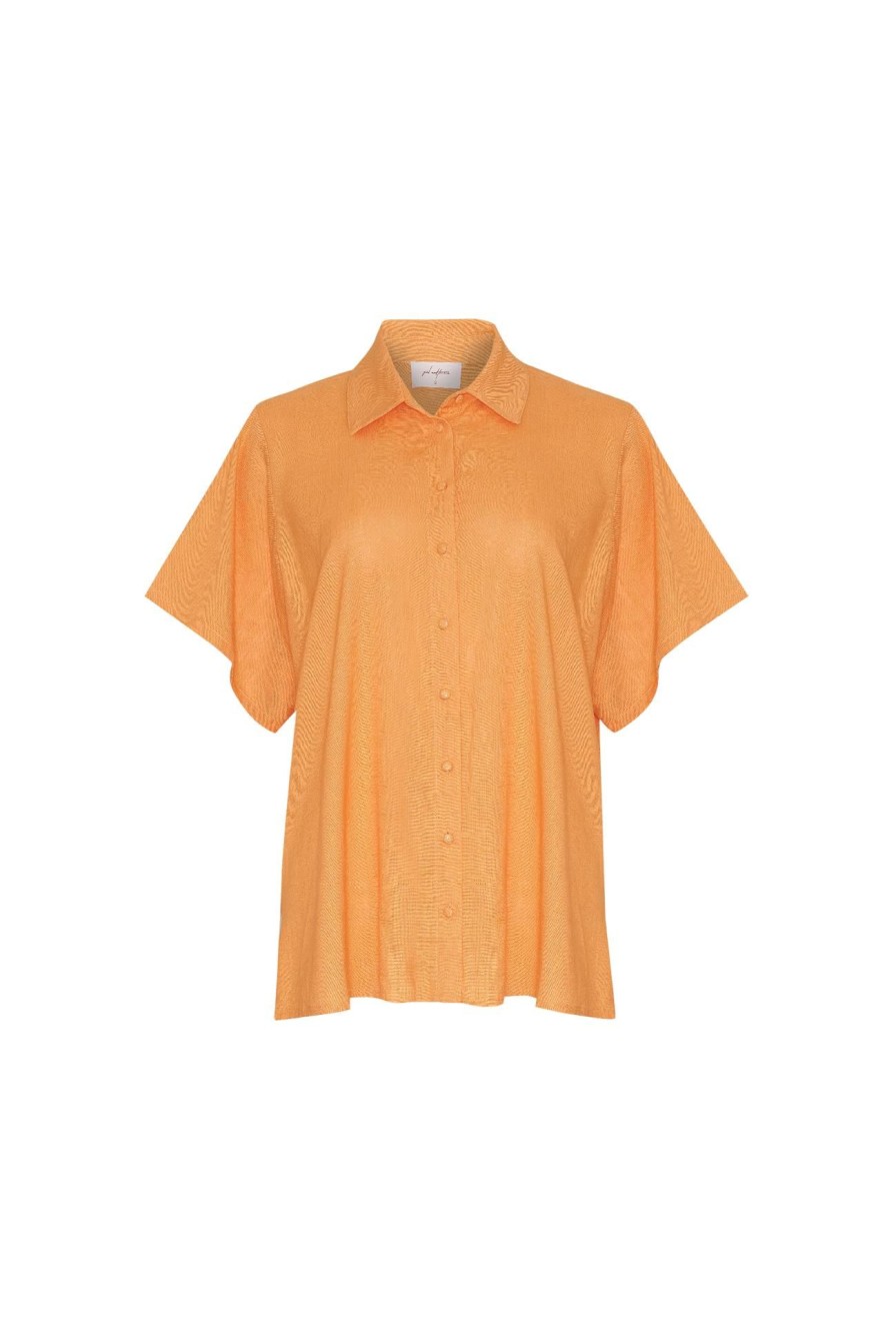 Women Girl and the Sun Tops | Pablo Top-Sunset Orange