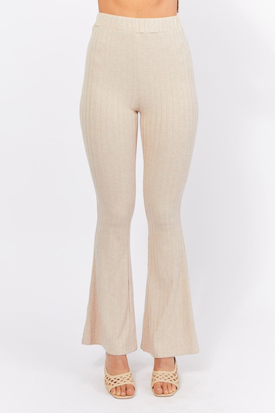 Women Girl and the Sun Bottoms | Sophie Flared Pants-Beige