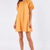 Women Girl and the Sun Dresses | Tish Mini Dress-Sunset Orange