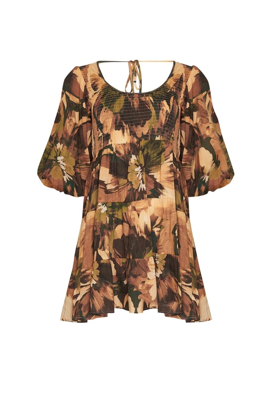 Women Girl and the Sun Dresses | Imogen Mini Dress-Wild Forest Print