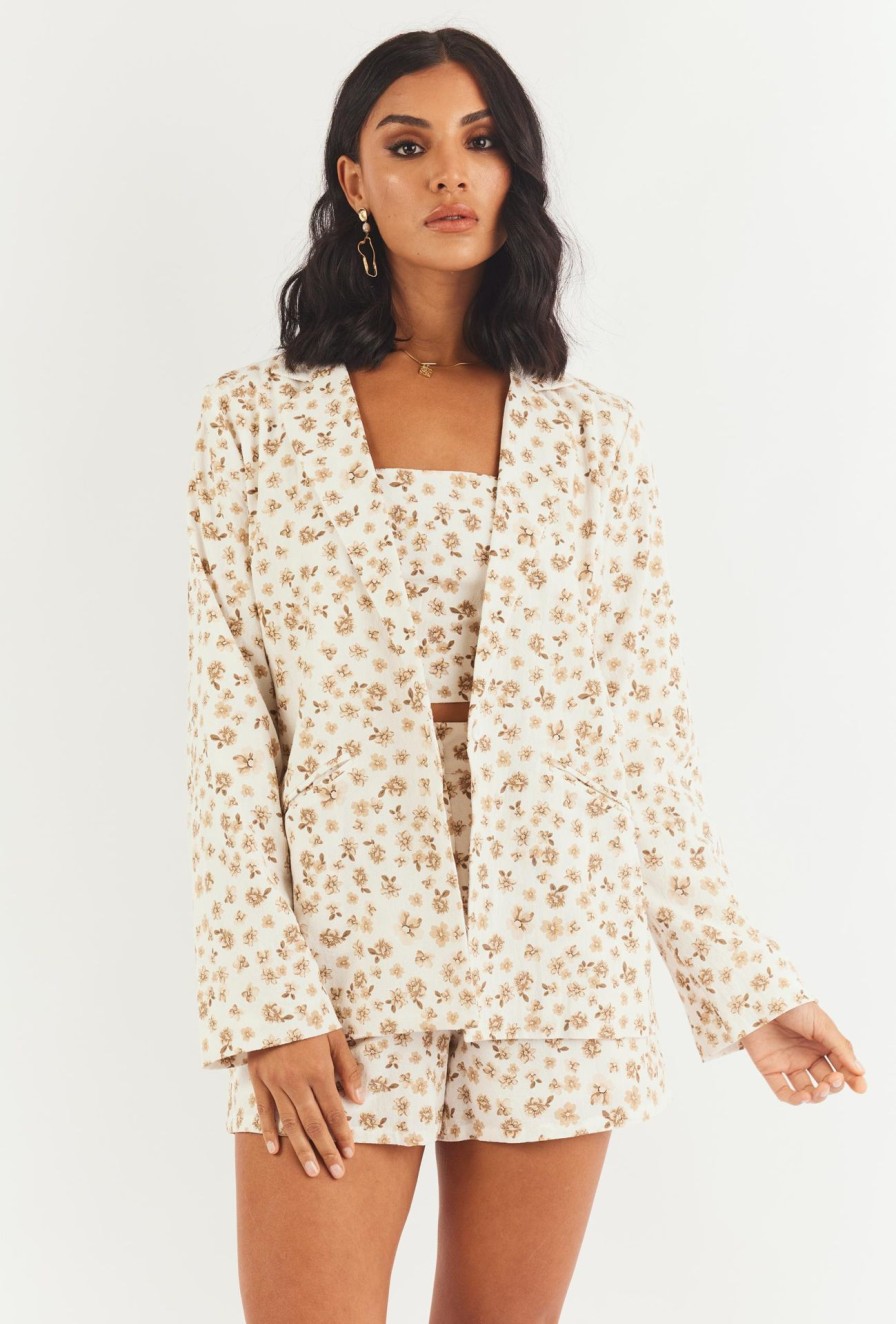 Women Girl and the Sun Tops | Frances Blazer-Brown Floral Print