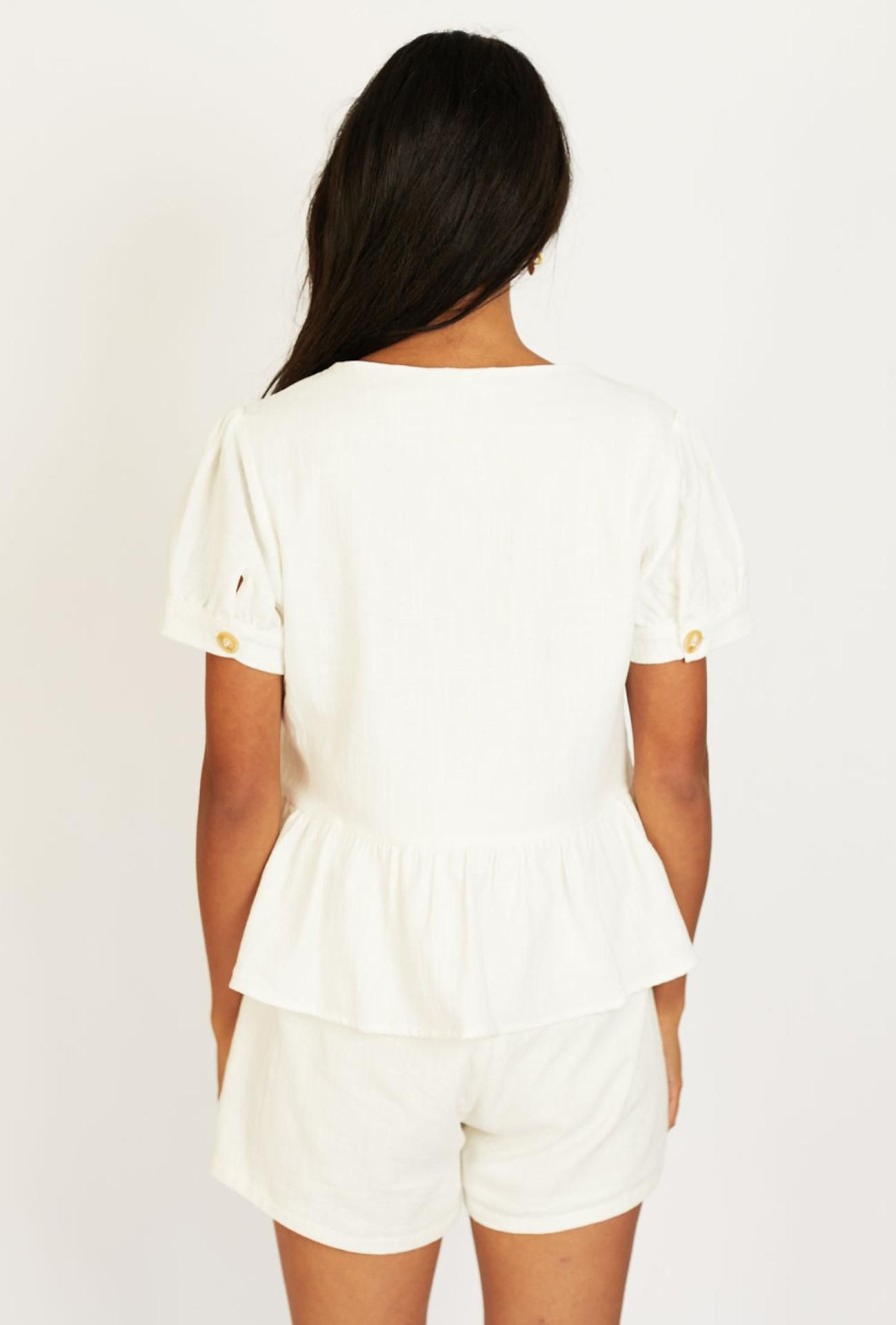 Women Girl and the Sun Tops | Leila Top/Off White