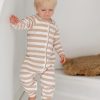 Kids Girl and the Sun | Farrah Onesie/Beige Stripe