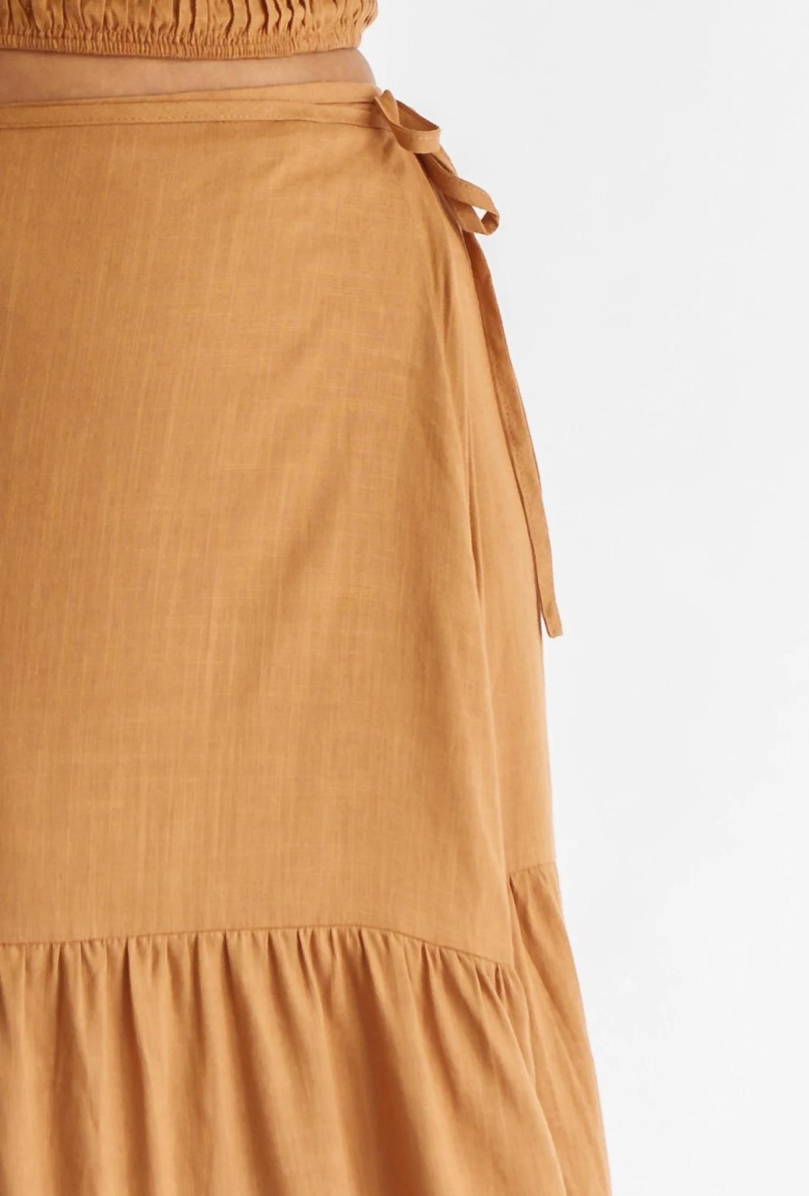 Women Girl and the Sun Bottoms | Palermo Maxi Skirt-Brown