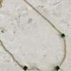 Women Girl and the Sun Jewellery | Indianna Gem Choker-Emerald