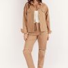 Women Girl and the Sun Denim | Cora Jacket-Mocha Denim