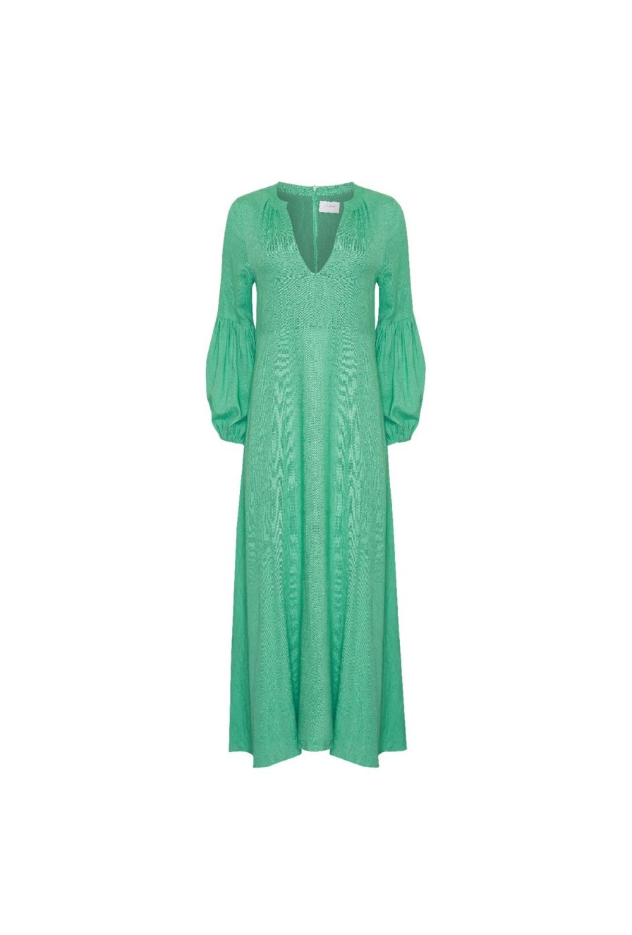 Women Girl and the Sun Dresses | Magdelena Maxi Dress-Green