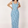 Women Girl and the Sun Dresses | Calista Maxi Dress-Ocean Print