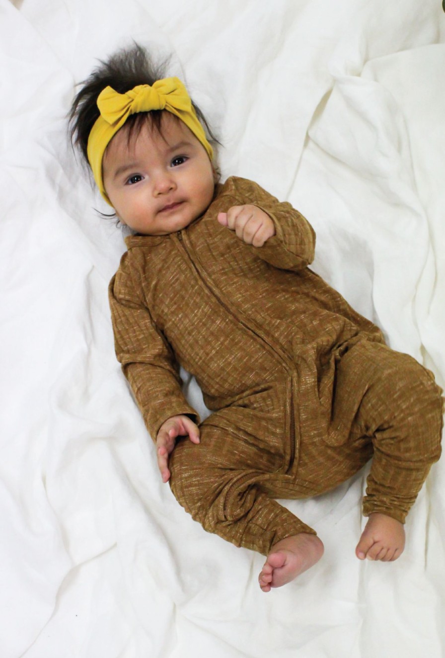 Kids Girl and the Sun | Farrah Onesie/Mocha