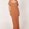 Women Girl and the Sun Dresses | Delia Midi Dress-Hazelnut