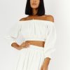 Women Girl and the Sun Tops | Romina Crop-White