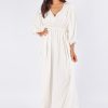 Women Girl and the Sun Dresses | February Maxi Dress-White