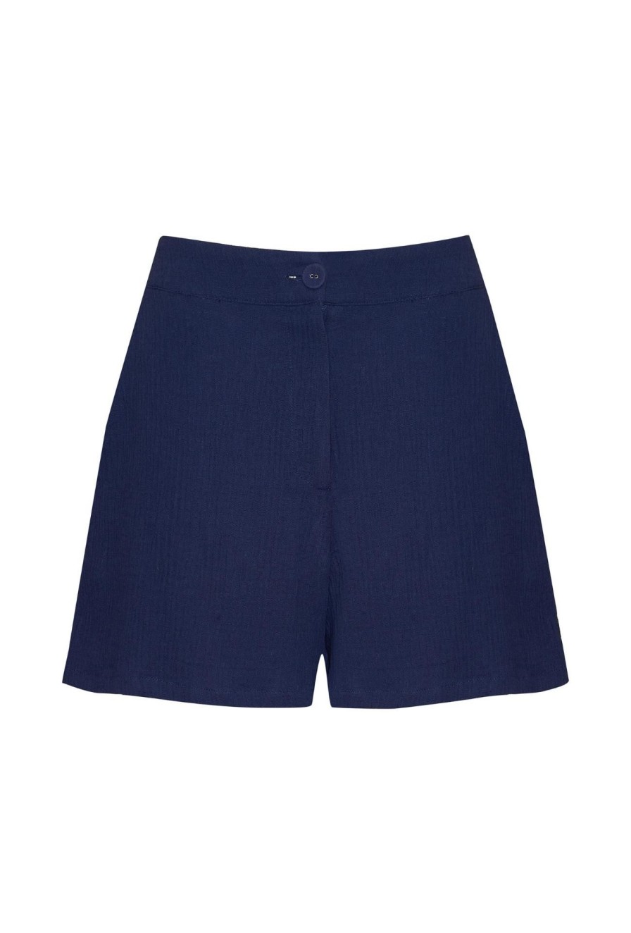 Women Girl and the Sun Bottoms | Gilly Shorts-Deep Blue