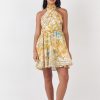 Women Girl and the Sun Dresses | Tahiti Mini Dress-Paradise Print