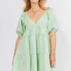 Women Girl and the Sun Dresses | Marlow Mini Dress-Green