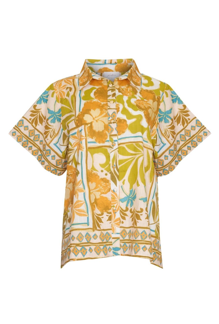 Women Girl and the Sun Tops | Pablo Top-Paradise Print