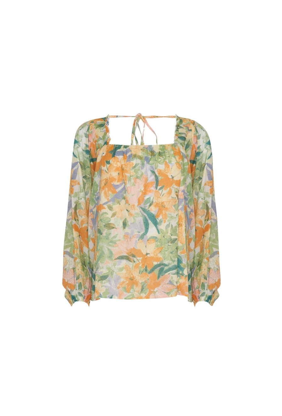 Women Girl and the Sun Tops | Camila Top-Wildflower Print