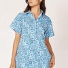 Women Girl and the Sun Tops | Oceana Top-Ocean Print