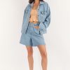 Women Girl and the Sun Denim | Cora Jacket-Blue Denim