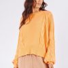 Women Girl and the Sun Tops | Jacinta Knit-Sunset Orange