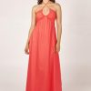 Women Girl and the Sun Dresses | Iris Maxi Dress-Coral