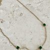 Women Girl and the Sun Other Accessories | Indianna Gem Choker-Emerald