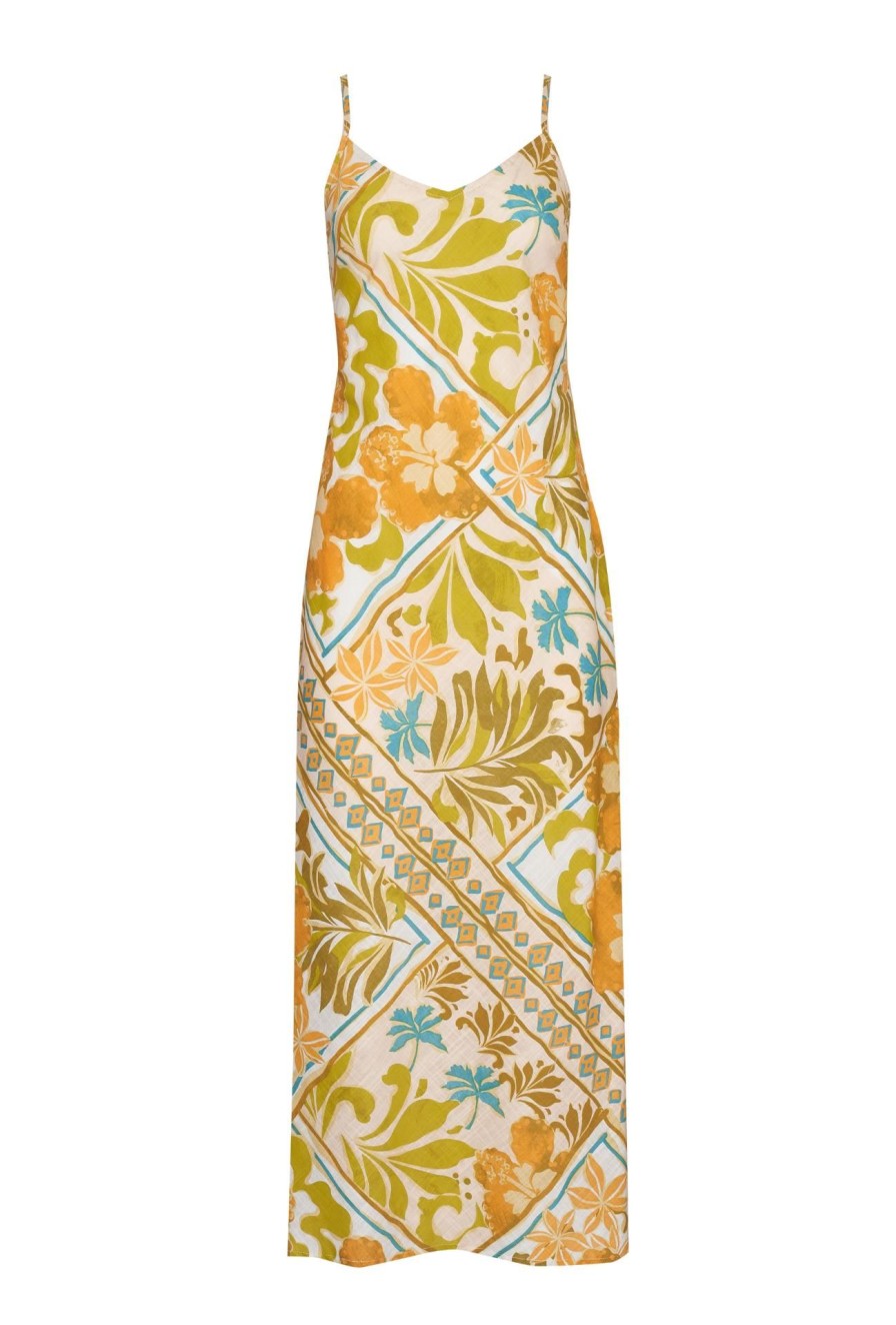 Women Girl and the Sun Dresses | Celestial Maxi Dress-Paradise Print