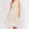 Women Girl and the Sun Dresses | Kinsley Midi Dress-Dusty Pink