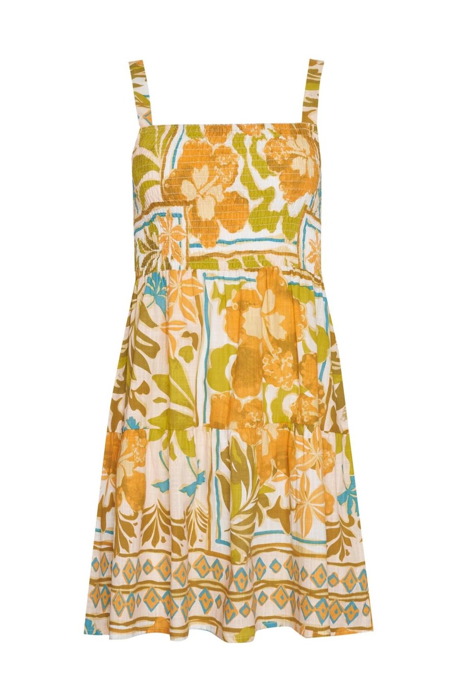 Women Girl and the Sun Dresses | Island Mini Dress-Paradise Print