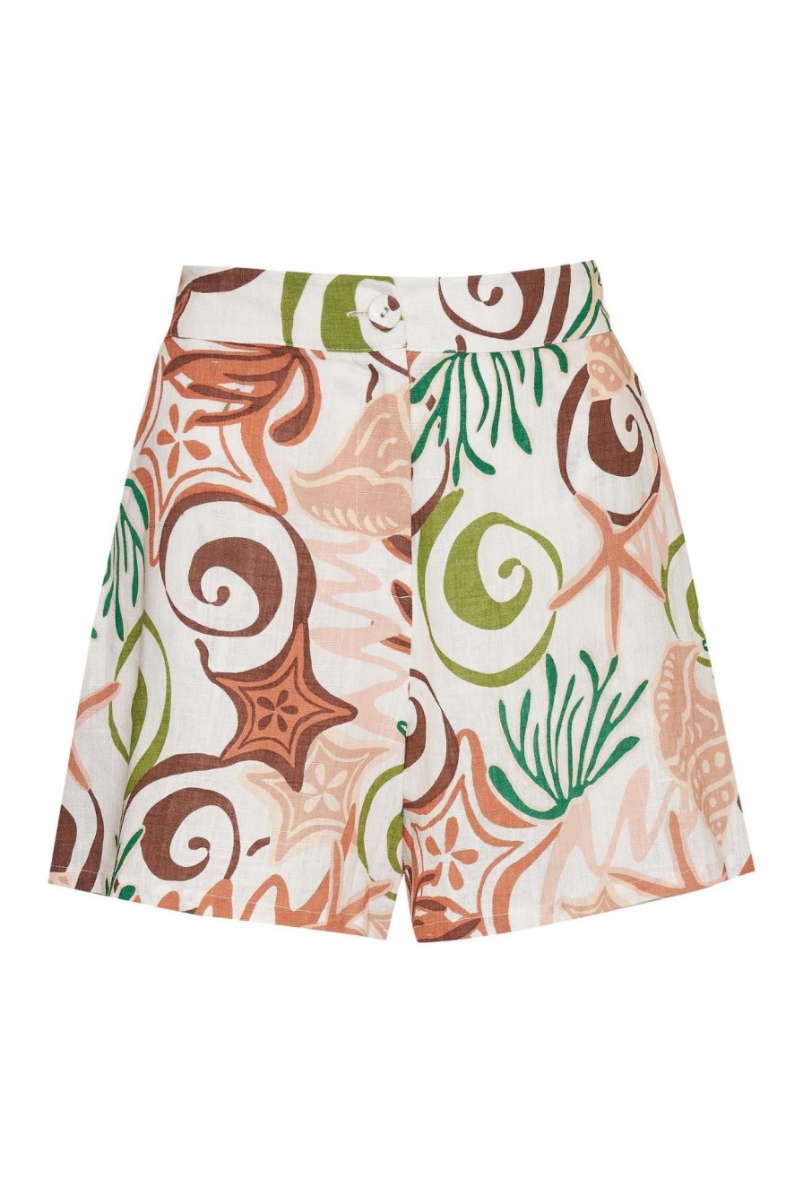 Women Girl and the Sun Bottoms | Gilly Shorts-Koralli Print