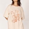 Women Girl and the Sun Tops | Octopodi Tee-Sand & Blush