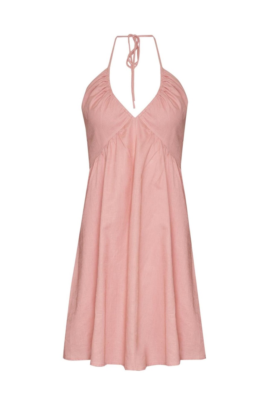 Women Girl and the Sun Dresses | Cassia Mini Dress-Blush