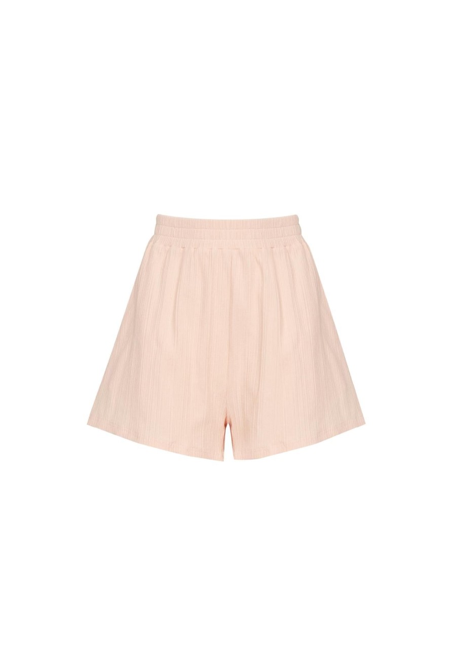 Women Girl and the Sun Bottoms | Daisy Duke Shorts-Pink Ribbed