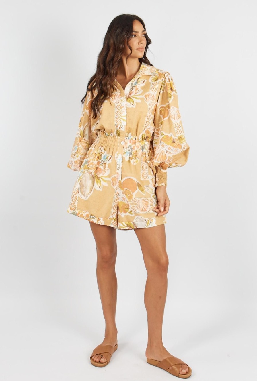 Women Girl and the Sun Dresses | Bellarossa Romper-Tropical Print