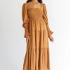 Women Girl and the Sun Dresses | Bambi Maxi Dress-Brown