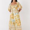 Women Girl and the Sun Dresses | Tala Maxi Dress-Paradise Print