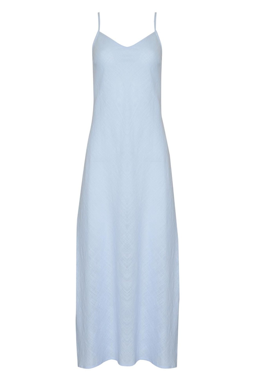 Women Girl and the Sun Dresses | Celestial Maxi Dress-Pastel Blue