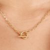 Women Girl and the Sun Other Accessories | Sadie T-Bar Chain Necklace-Gold