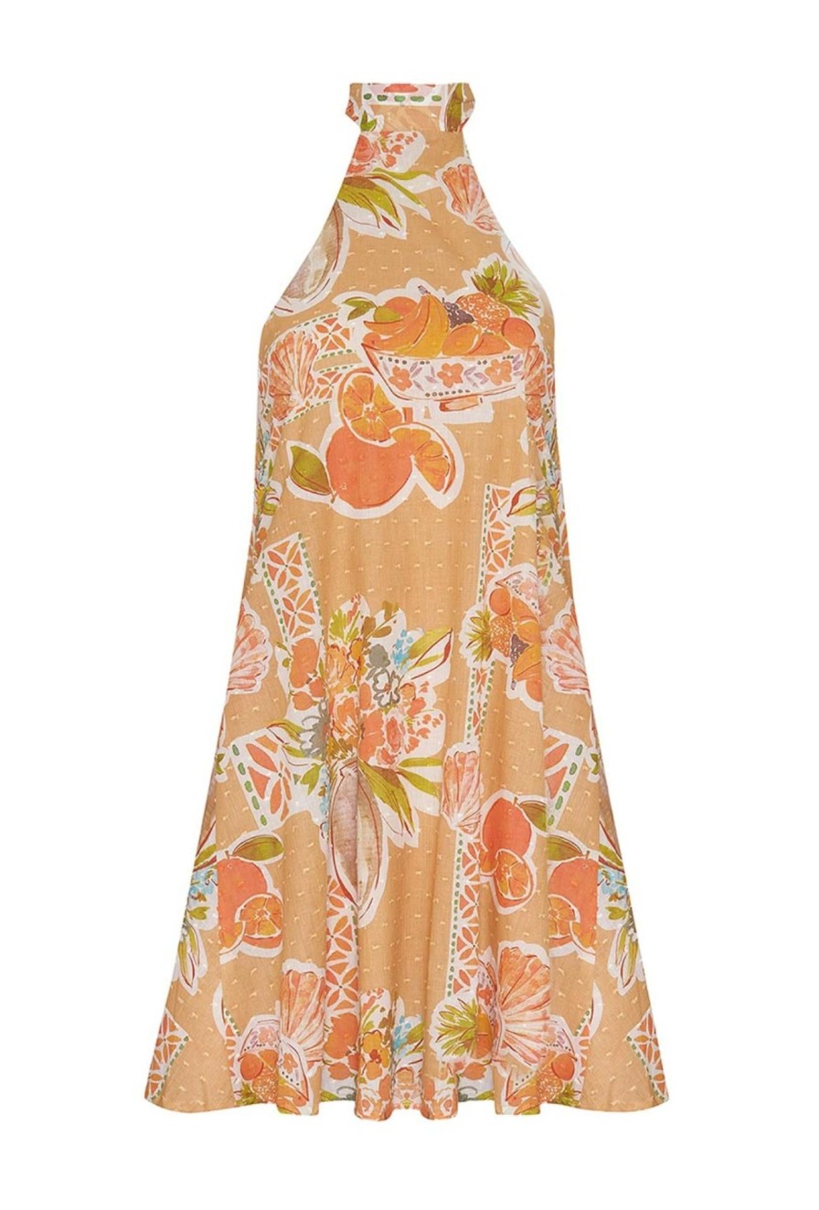 Women Girl and the Sun Dresses | Terza Mini Dress-Tropical Print