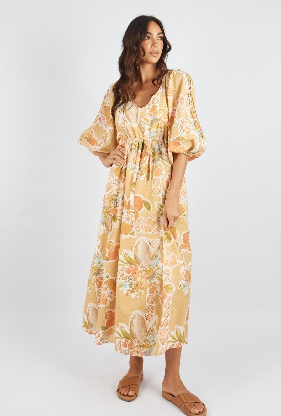 Women Girl and the Sun Dresses | Cameo Maxi Dress-Tropical Print