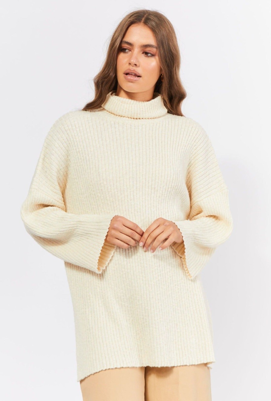 Women Girl and the Sun Tops | Zara Knit-Cream