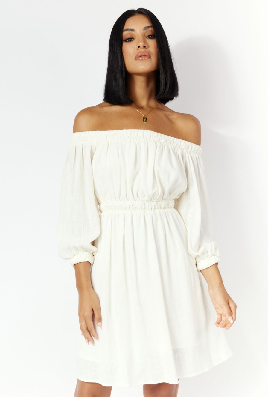 Women Girl and the Sun Dresses | Reign Mini Dress-White