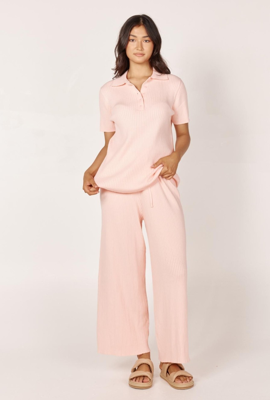 Women Girl and the Sun Tops | Rue Pants-Soft Pink