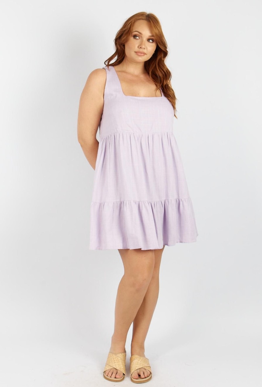 Women Girl and the Sun Dresses | Caprise Mini Dress-Lilac