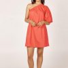 Women Girl and the Sun Dresses | Lydia Mini Dress-Coral