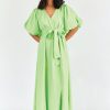 Women Girl and the Sun Dresses | Aura Maxi Dress-Apple Green