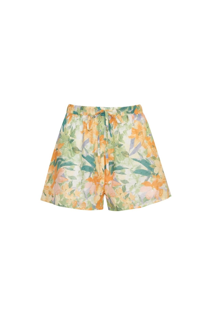 Women Girl and the Sun Bottoms | Skyla Shorts-Wildflower Print