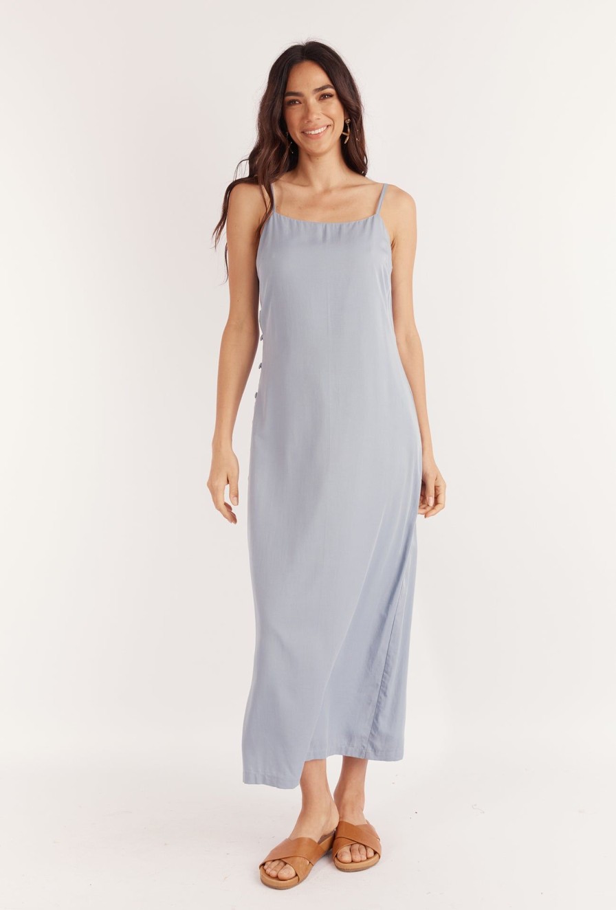 Women Girl and the Sun Dresses | Brielle Midi Dress-Blueberry